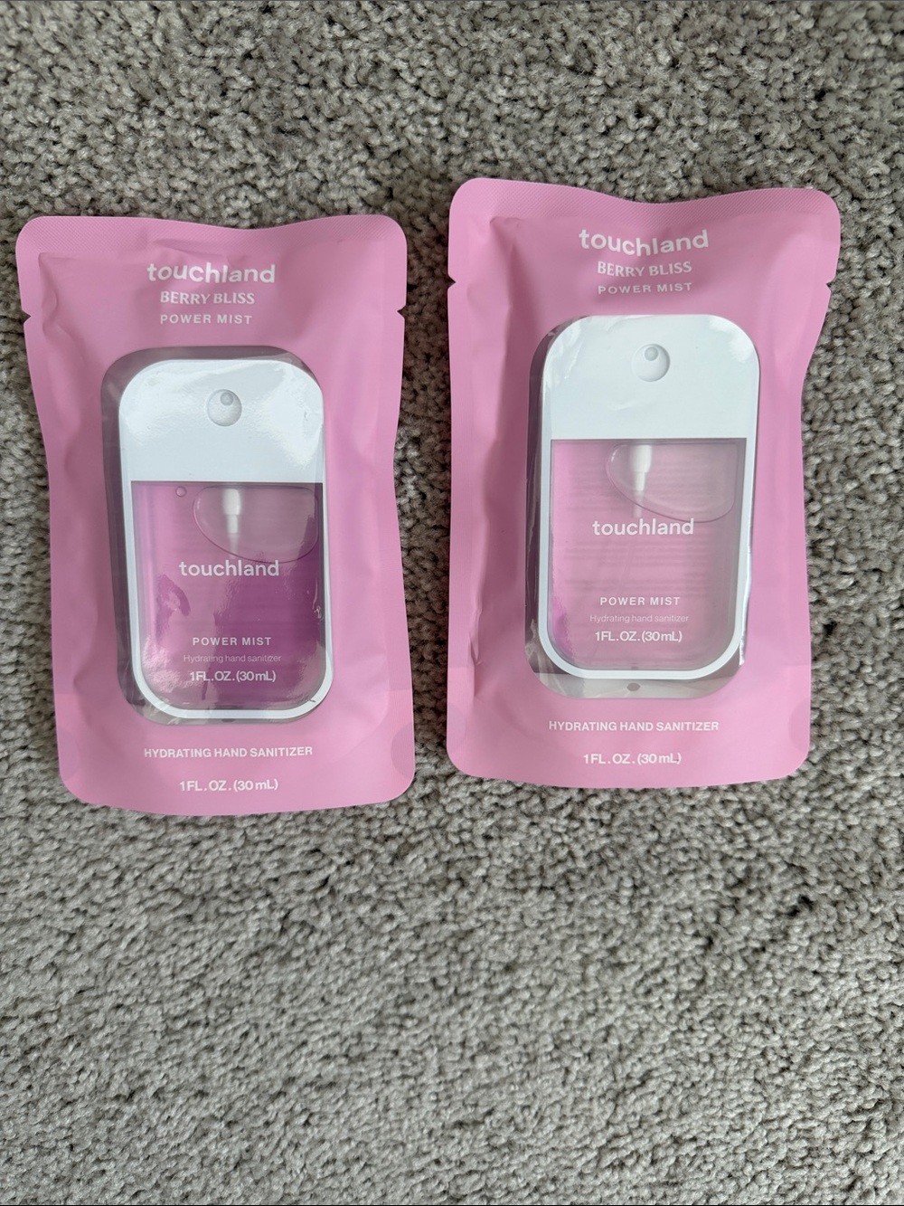 2 Touchland Berry Bliss Hydrating Hand Sanitizer - other scents available too